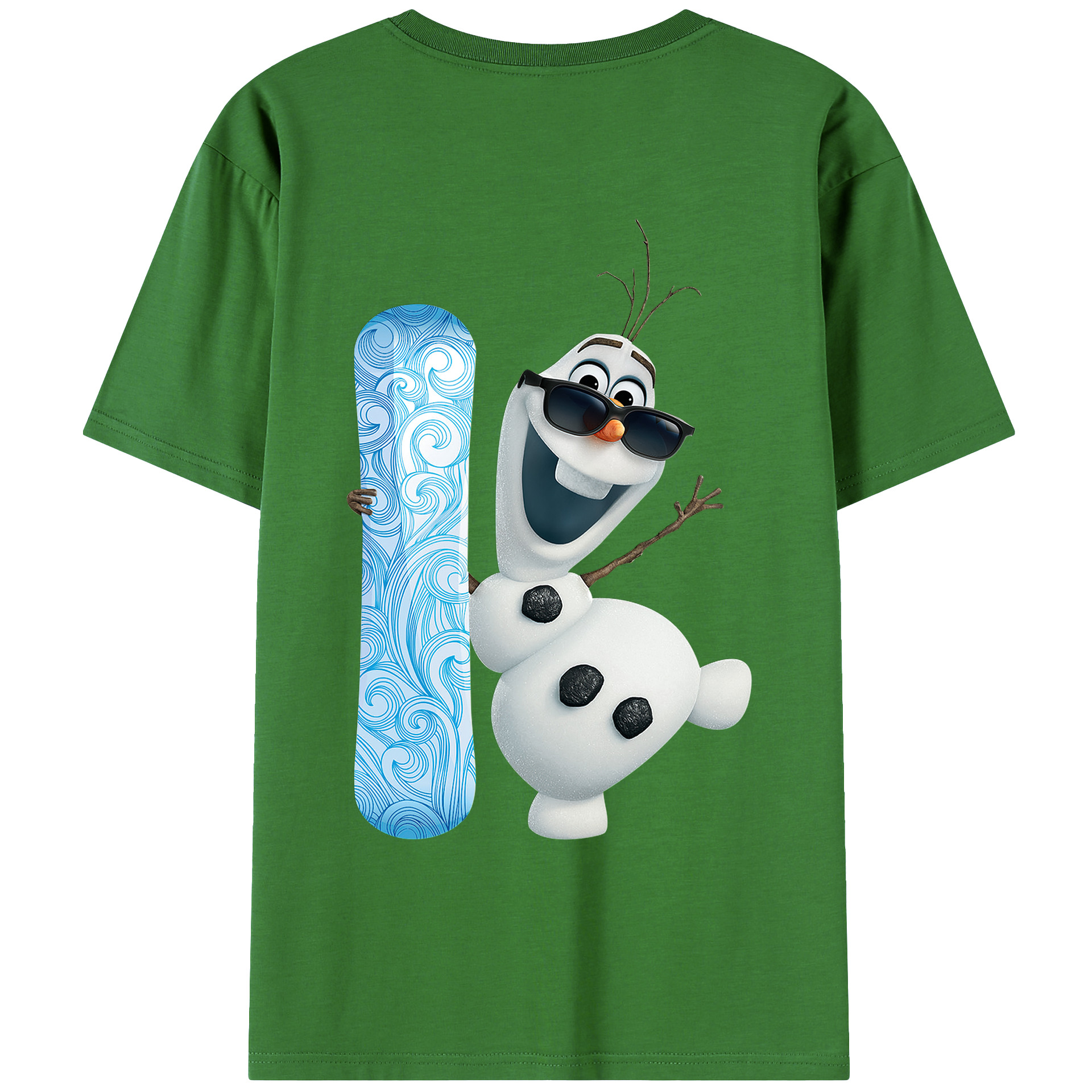 （画像用） アナと雪の女王 アンナ エルサ Frozen Anna Elsa レディース半袖Tシャツ(バックプリント)